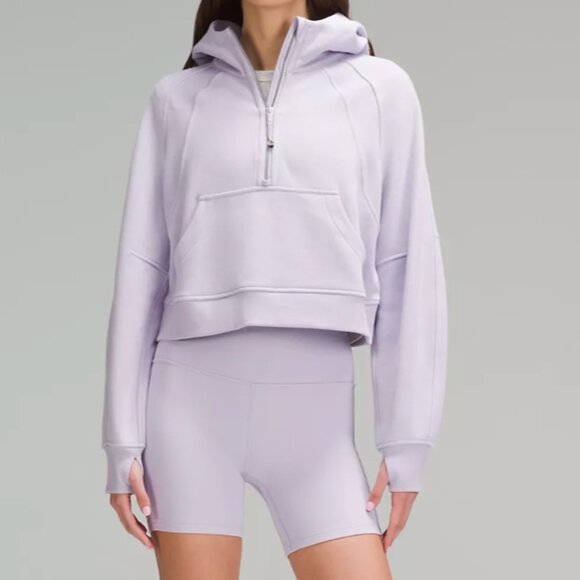 lululemon athletica Tops - Lavender Lulu Scuba Half Zip | NWOT